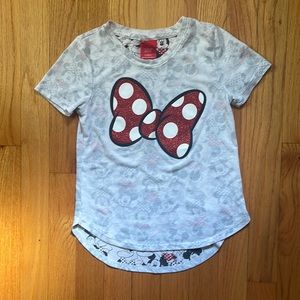 Disney Girls 6/6x ✨ Minnie bow sparkle shirt
